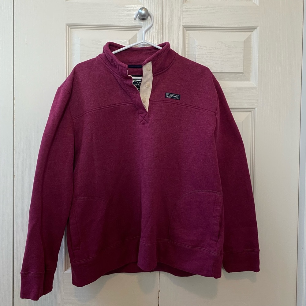 Dark red pull over sweatshirt